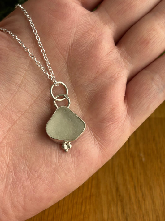 Colgante White Seaglass