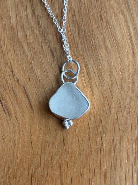 Colgante White Seaglass